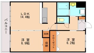 ビューテラス香椎の物件間取画像